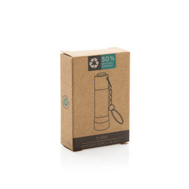 Logotrade promotional merchandise photo of: Flash RCS recycled aluminium keychain torch