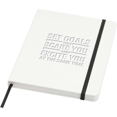 Logotrade promotional product picture of: Holm A5 stone paper hard cover notebook with lined pages