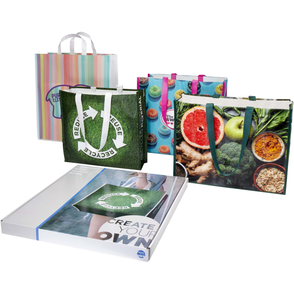 Logo trade promotional items image of: Laminated totes sample box