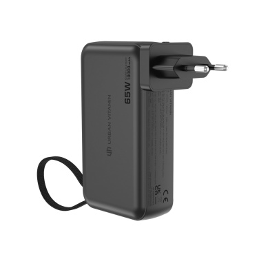 Logo trade promotional products image of: Urban Vitamin Eureka hybrid GANcharger 10000mah powerbank65W