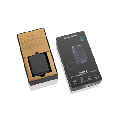 Logotrade promotional gift picture of: Urban Vitamin Eureka hybrid GANcharger 10000mah powerbank65W