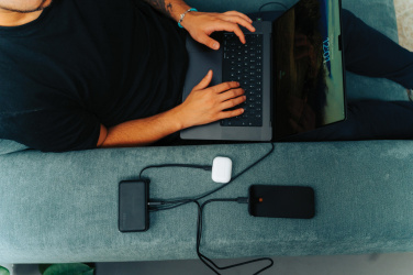 Logotrade promotional gift image of: Urban Vitamin Eureka hybrid GANcharger 10000mah powerbank65W