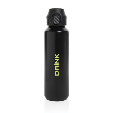 Logo trade promotional merchandise image of: Via RCS Re-steel lockable sport bottle 600ML