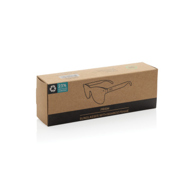 Logotrade promotional product picture of: Prism RCS recycled plastic sunglasses with bamboo frame