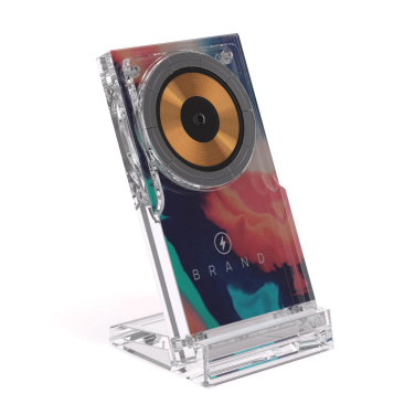 Logo trade promotional gifts picture of: Magcharge 15W magnetic wireless charging stand