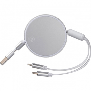 Logotrade promotional item image of: Charging cable made from recycled aluminum Ostend