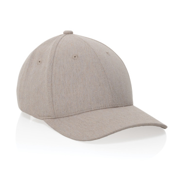 Logotrade business gift image of: Milo AWARE™ recycled heather 6 panel cap 200gr