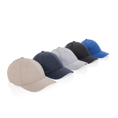 Logo trade promotional merchandise image of: Milo AWARE™ recycled heather 6 panel cap 200gr