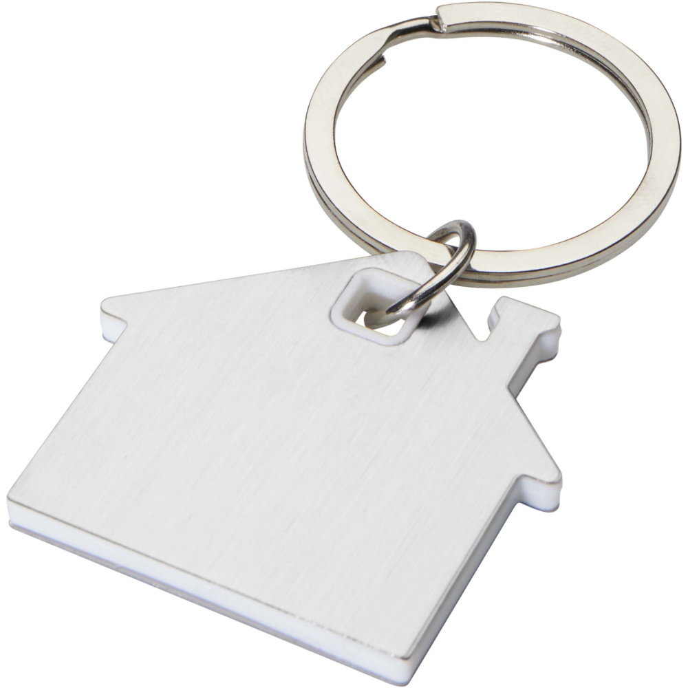 Logotrade promotional giveaways photo of: Nook house-shaped keychain