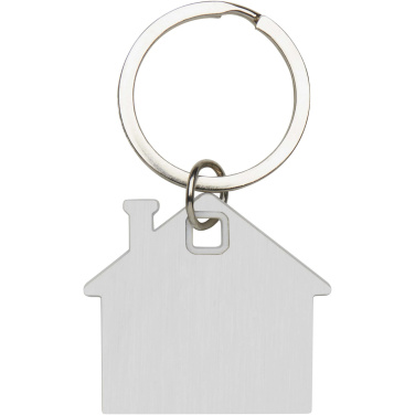 Logo trade promotional gifts image of: Nook house-shaped keychain