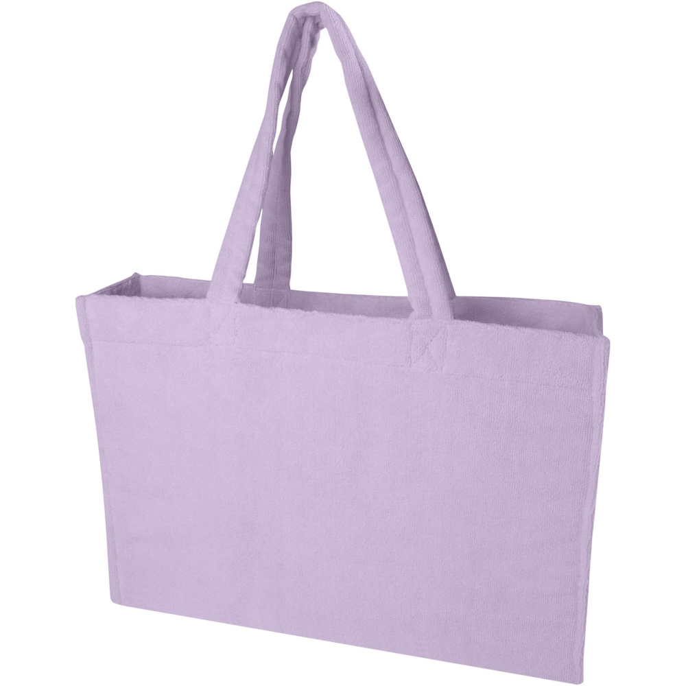 Logotrade promotional gift picture of: Siam GRS recycled terry beach tote bag 13L