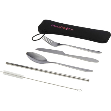 Logo trade corporate gift photo of: Sheen 5-piece stainless steel cutlery set