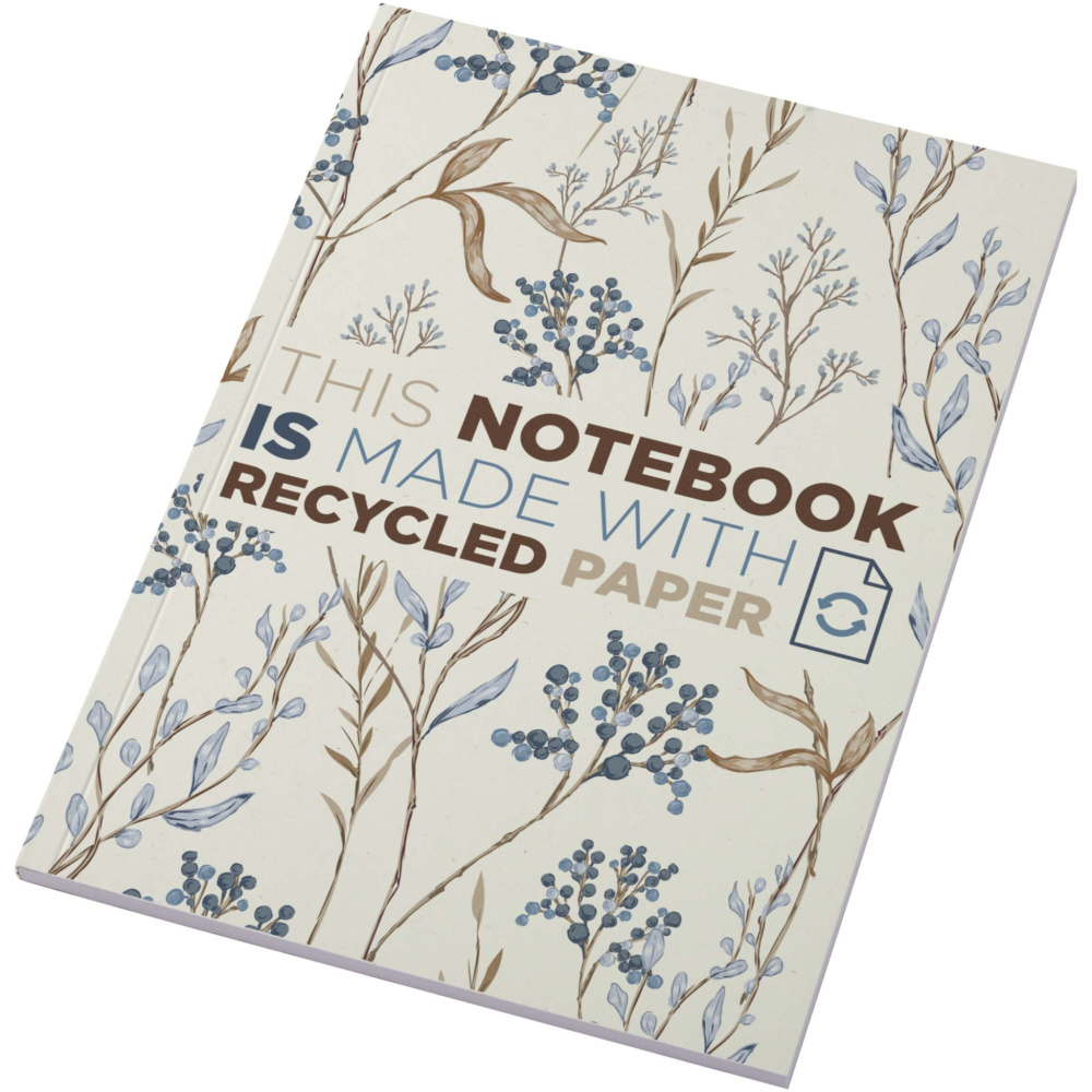 Logotrade promotional gift image of: Novella Austen A5 recycled soft cover notebook - 50 sheets