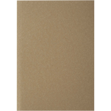 Logo trade advertising products image of: Novella Austen A5 recycled soft cover kraft notebook - 50 sheets