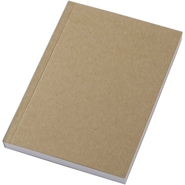 Logo trade corporate gifts image of: Novella Austen A6 recycled soft cover kraft notebook - 100 sheets