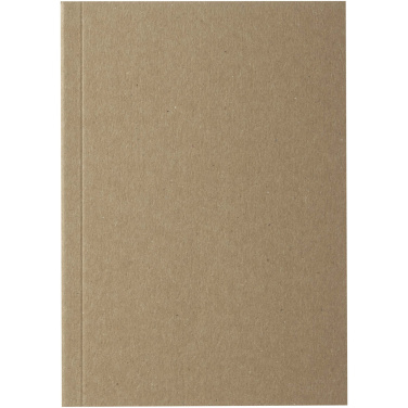 Logo trade promotional products picture of: Novella Austen A6 recycled soft cover kraft notebook - 50 sheets