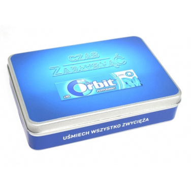 Logo trade promotional merchandise photo of: Metal box 18x12,6x4 cm