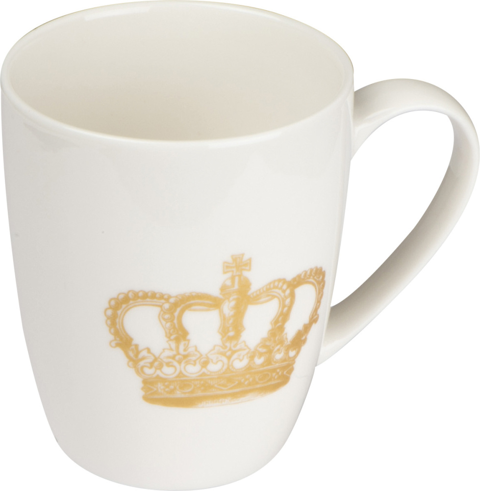 Logotrade promotional gift image of: Mug with crown print 300 ml