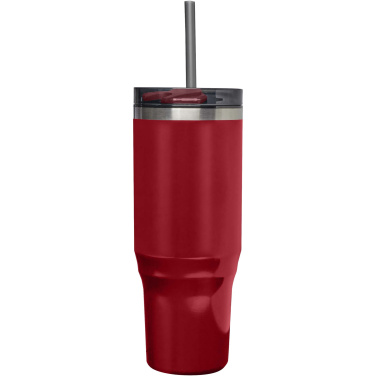 Logotrade promotional gift image of: Melbourne 1200 ml RCS certified insulated tumbler with straw