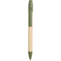 Liliana sugarcane paper ballpoint pen (blue ink), Heather green