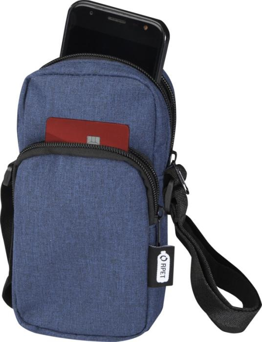 Logotrade promotional item picture of: Ross GRS recycled phone pouch