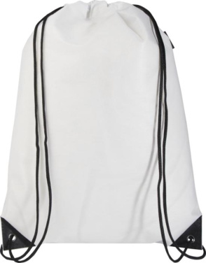 Logotrade promotional products photo of: Evergreen GRS recycled non-woven drawstring bag 5L