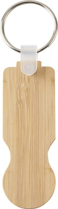 Logotrade corporate gift picture of: Ronan bamboo trolley keychain