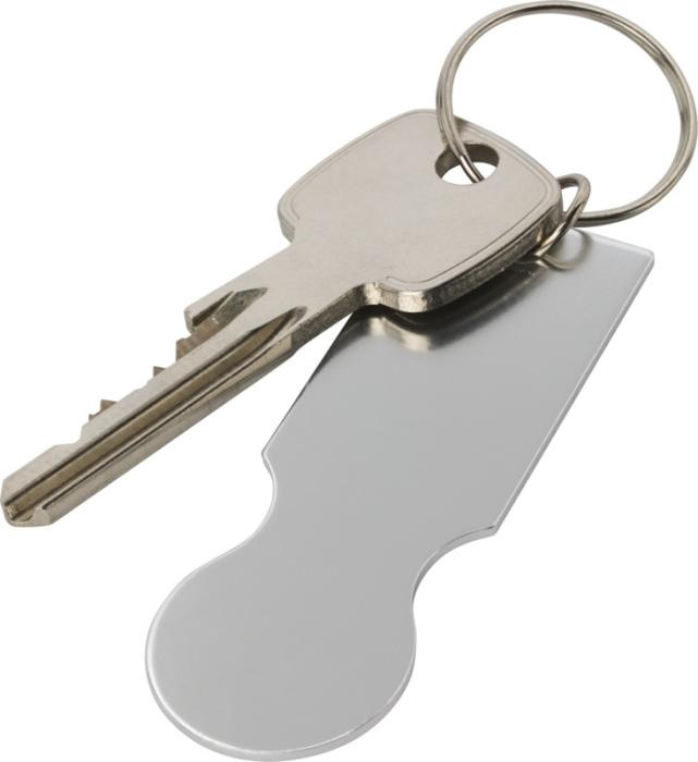 Logo trade business gifts image of: Rhea shopping cart keyring