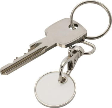 Logo trade advertising products picture of: Rory keyring with trolley coin