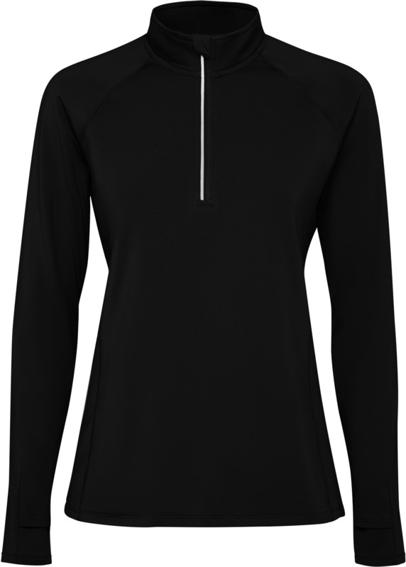 Logo trade promotional merchandise photo of: Estambul long sleeve women's half zip sweatshirt