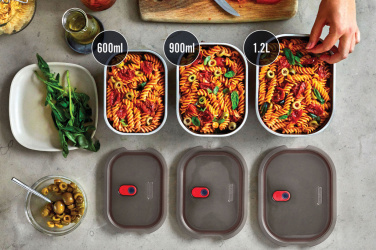 Logo trade promotional merchandise picture of: Black+Blum Mealprep Box 3pcs Set Small, Medium, Large
