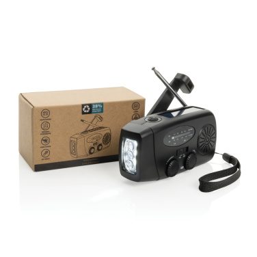 Logo trade promotional products picture of: RescueWave RCS recycled plastic emergency radio