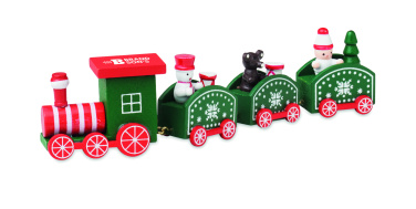 Logo trade promotional gifts image of: Wooden Christmas train