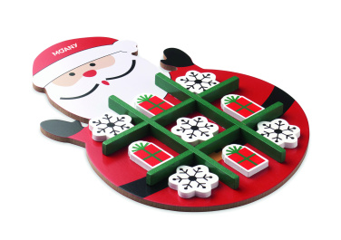 Logo trade advertising product photo of: Christmas wooden tic tac toe