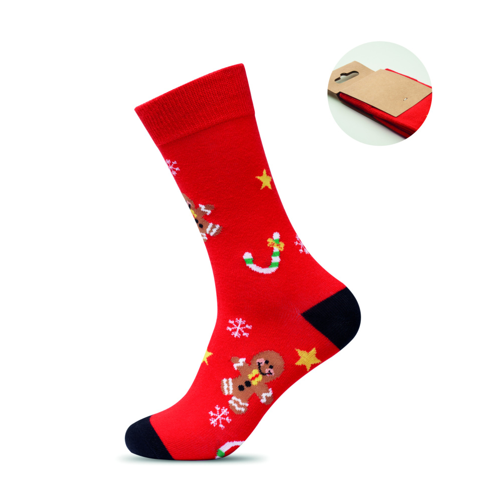 Logotrade promotional item image of: Pair of Christmas socks M