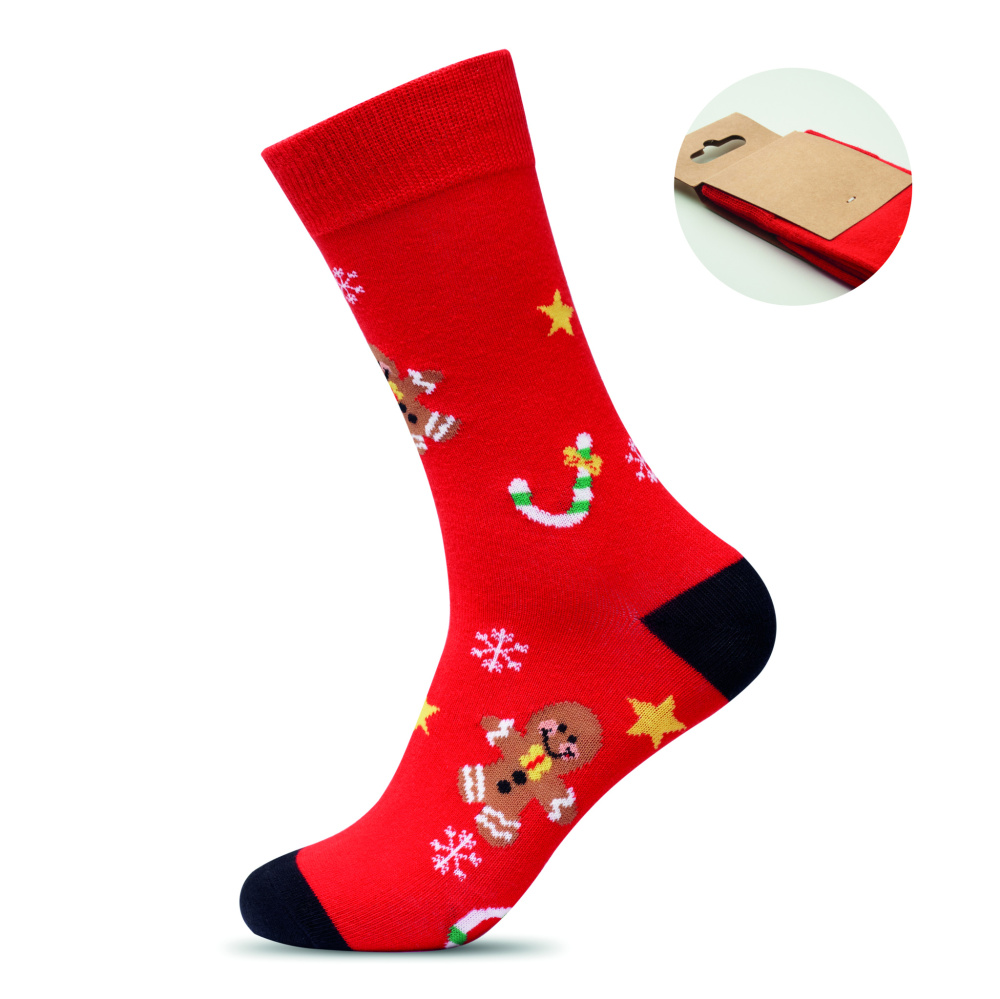 Logo trade advertising product photo of: Pair of Christmas socks L