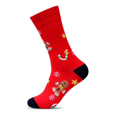 Logotrade promotional product picture of: Pair of Christmas socks L