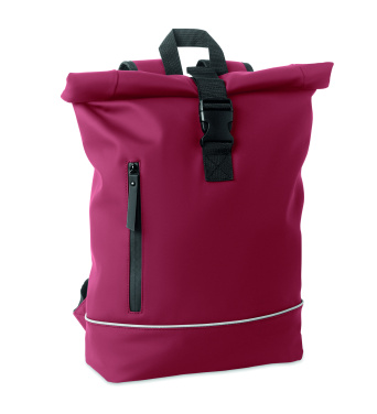Logo trade promotional merchandise photo of: Laptop 15" roll top PU backpack