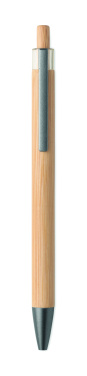 Logo trade promotional giveaway photo of: Push button bamboo pen