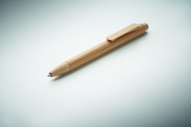 Logo trade advertising product photo of: Bamboo automatic ball pen
