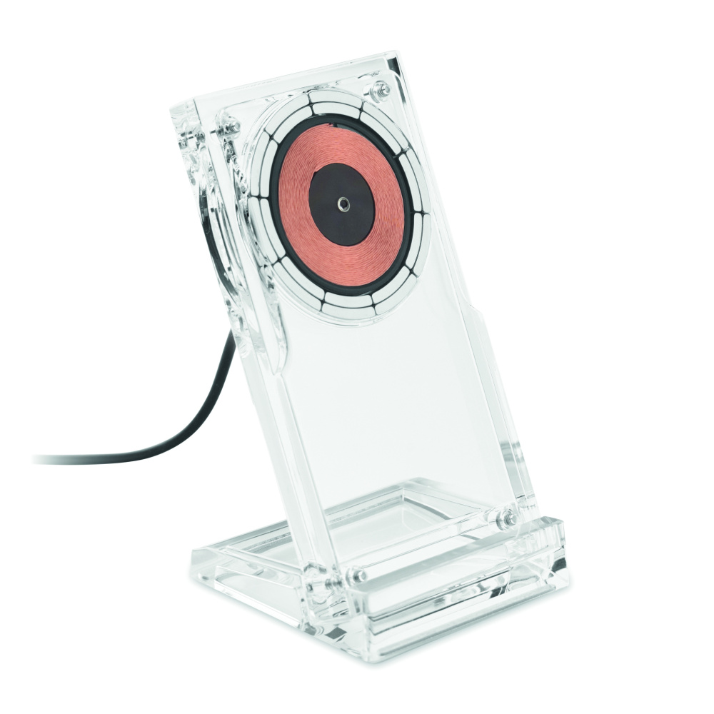 Logotrade promotional giveaway image of: Acrylic wireless charger 15W