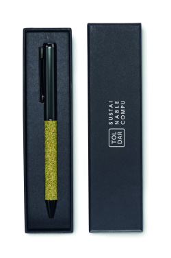 Logo trade promotional gift photo of: Twist metal ballpen in box