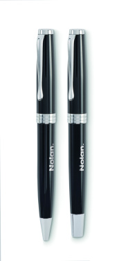 Logo trade advertising products image of: Ball pen and roller set