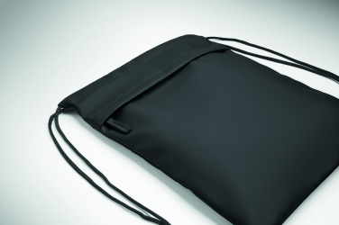 Logotrade promotional giveaway image of: Drawstring bag in 600D RPET