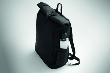 Logo trade promotional merchandise picture of: Rolltop laptop rucksack 600D