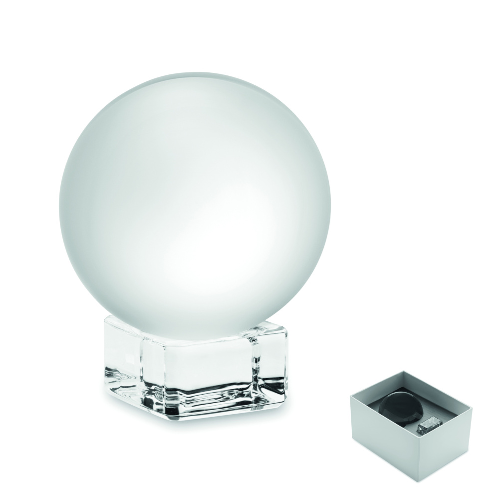 Logo trade promotional gifts picture of: Glass round award