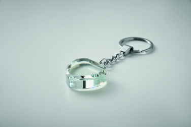 Logotrade promotional items photo of: Glass heart award key ring