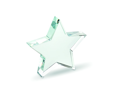 Logo trade promotional gifts picture of: Glass star award
