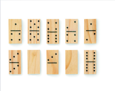 Logo trade promotional products image of: Domino and cards set