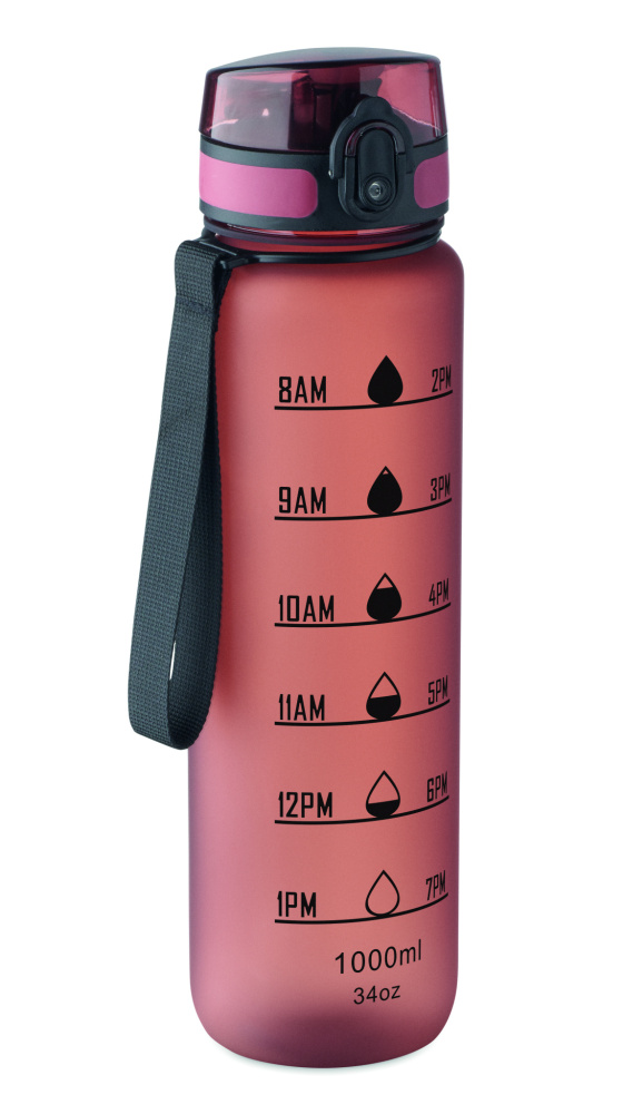 Logotrade business gifts photo of: Sports water bottle RPET 1L